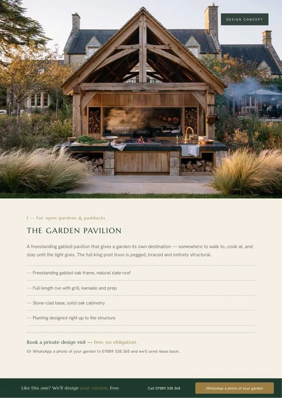 Brochure spread · a design concept