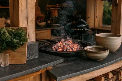 Fire-bowl grill