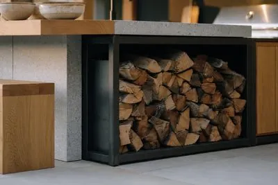 Steel log store